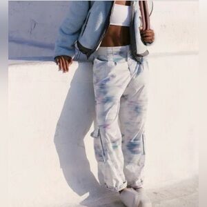 Free People Movement X FP Mesmerize Me Printed Pants~Meadow Motion~Size XL~NWOT